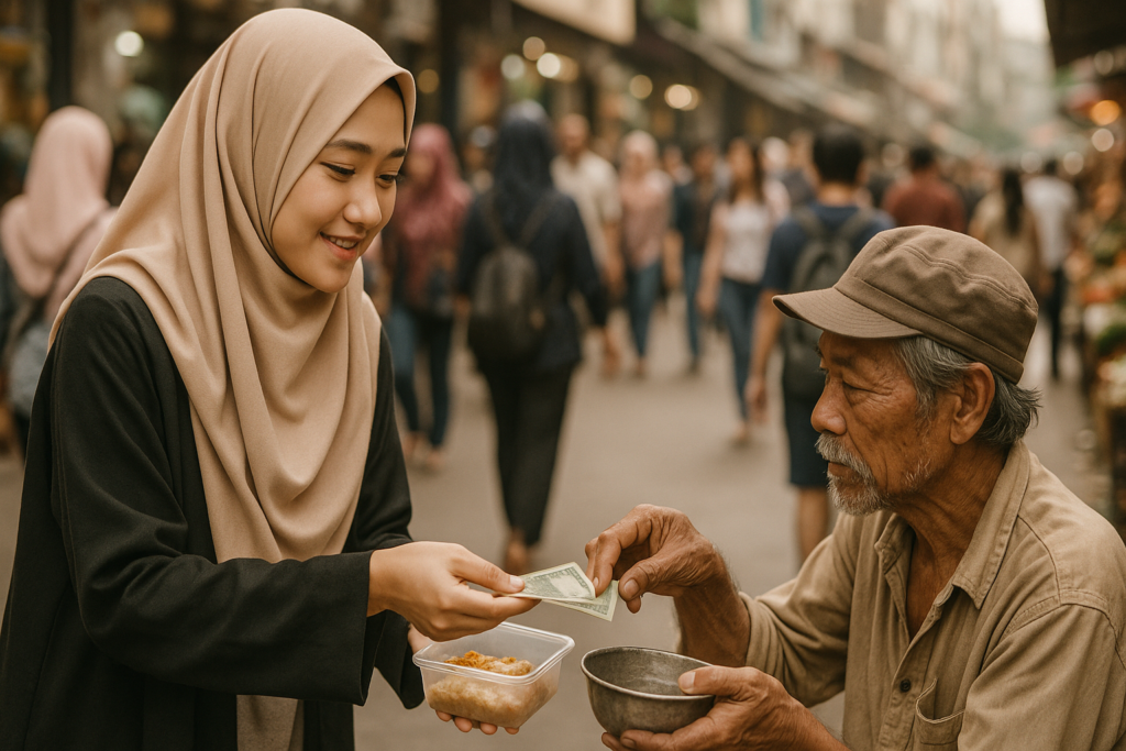 contoh sedekah yang paling mudah, contoh sedekah sederhana,