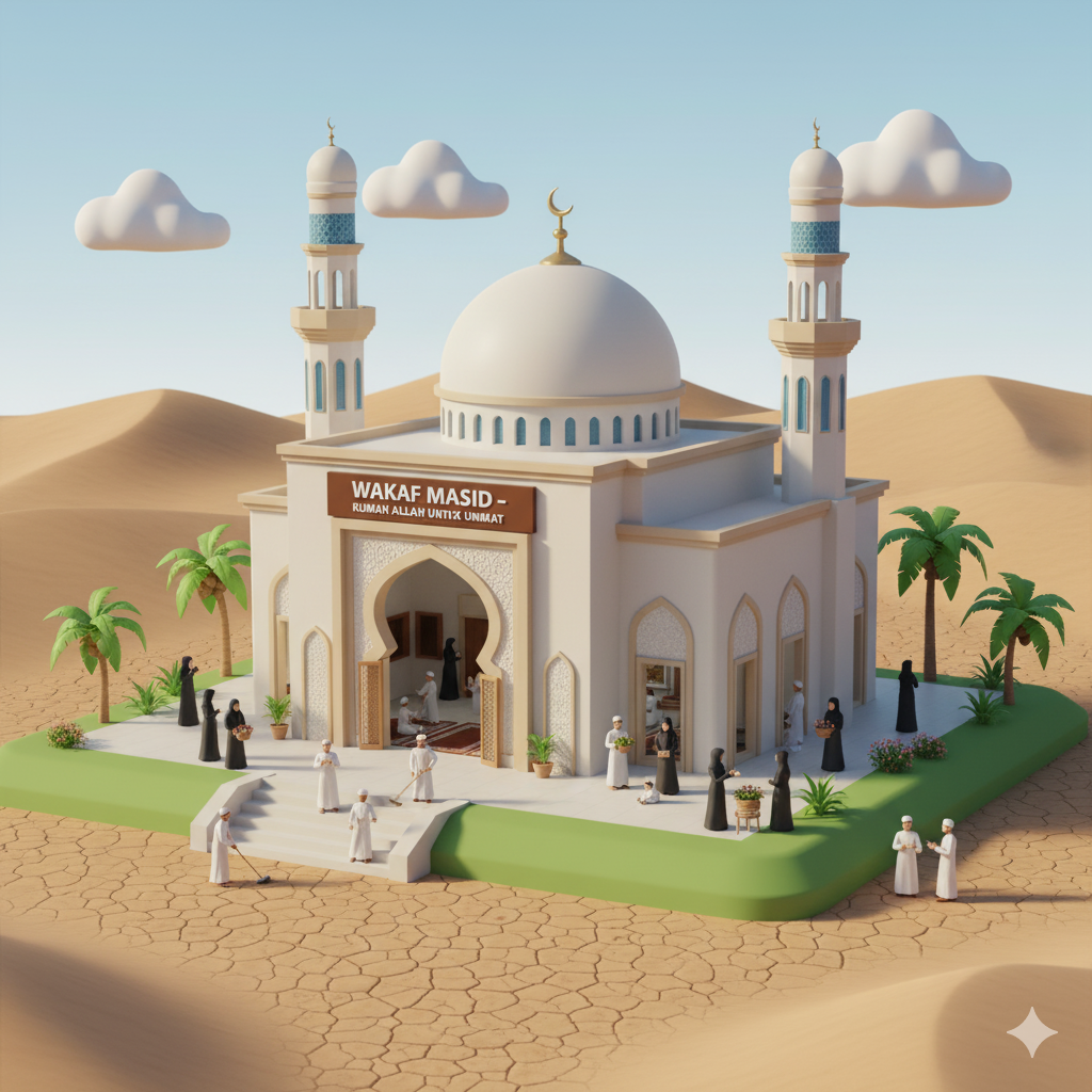 infaq adalah, pahala infaq ke masjid